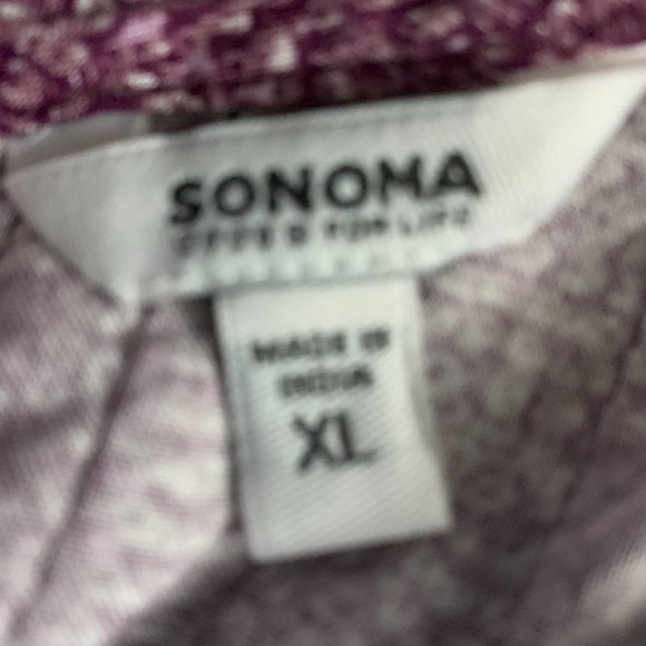 Sonoma Sleeveless summer dress, Size XL, Maroon/pink - Picture 3 of 3